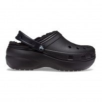 Crocs Ciabatte Classic Platform Lined Clog W Nero
